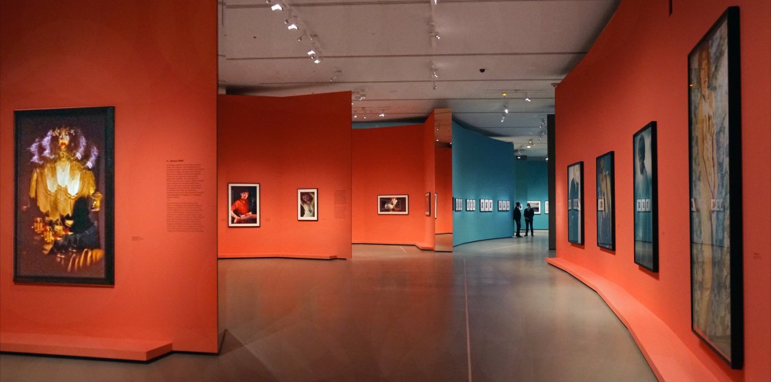 Rétrospective Cindy Sherman à la Fondation Louis Vuitton, à Paris en 2020.